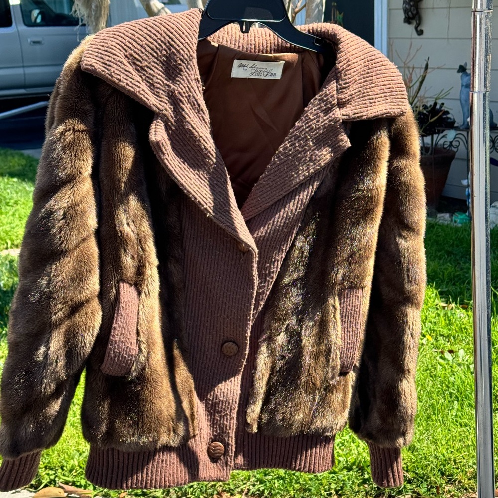 Adolph Shuman for Lilli Ann vintage “mink” jacket